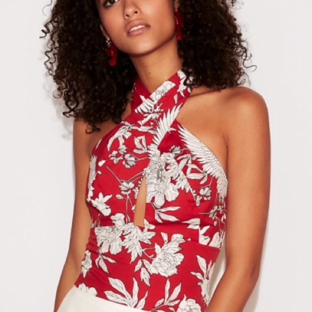 Express halter crop top